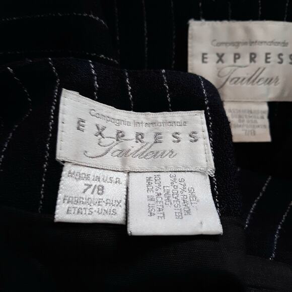 VTG Express Tailleur Blazer & Skirt Set - Picture 6 of 7